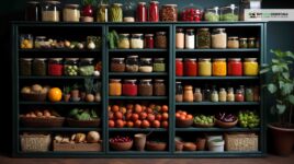 how to organize a pantry with deep shelves